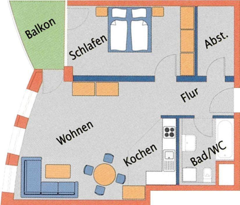 Strandhaus-Nordseebrandung-Fewo-B1-2 Apartment คุกซ์ฮาเวน ภายนอก รูปภาพ